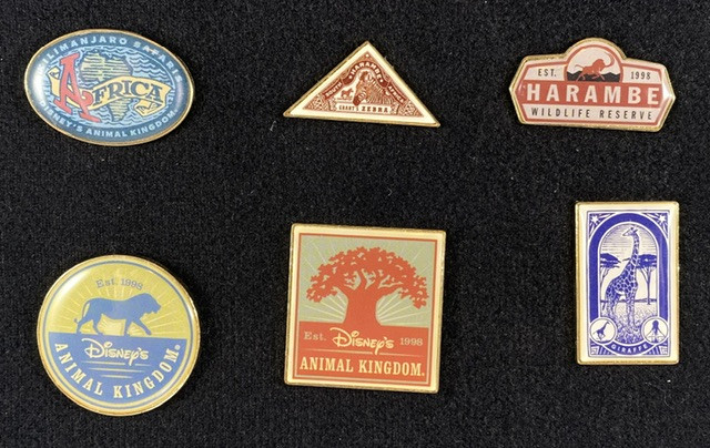 Animal Kingdom Safari Hat 6-Pin Set — Full Set (No Hat)
