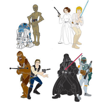 Star Wars Animated Character set