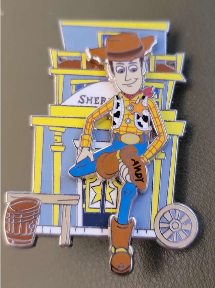 Toy Story 25th Anniversary - Woody with Andy's name on foot | PIN
