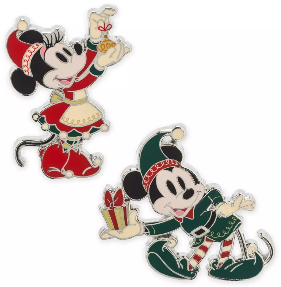 Holiday Elves Mickey and Minnie