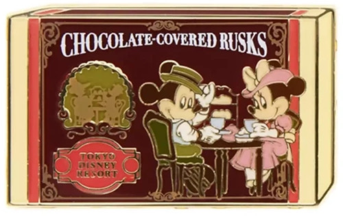 Tokyo Disney Snack Pin Sets Collection - Chocolate Covered Rusks