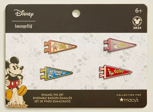 ポーチ Disney x Macy's  Varsity Pennant Small Pouch Stoney Clover Lane Disney | Macy's Varsity Pennant Duffel