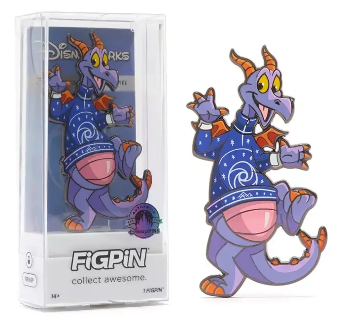 オズワルド オルテンシア フィグピン figpin ディズニー FiGPiN - Disney Theme Parks - Figment in Holiday Sweater | PIN 88180