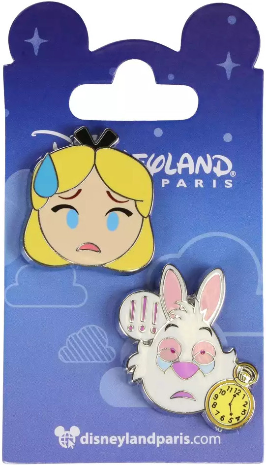 Alice In Wonderland Emoji Pins