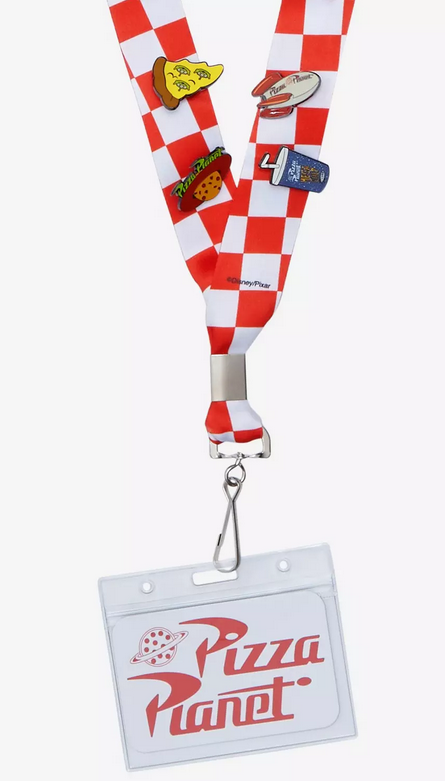 Pizza Planet Lanyard & Enamel Pin Set