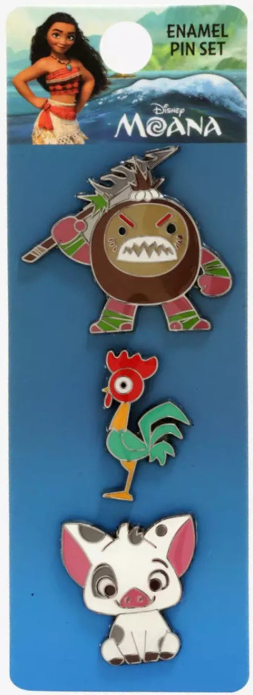 Moana 3-Pin Set - Kakamora, Hei Hei, and Pua