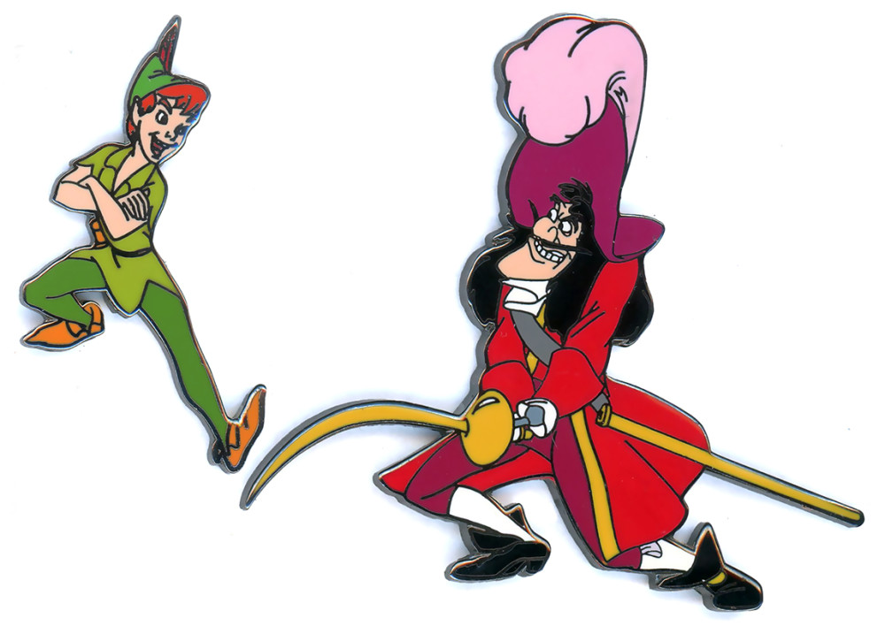 Peter Pan Bouncing on Capatain Hook's Sword