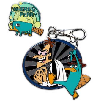 Phineas & Ferb - Agent P and Dr. Doofenshmirtz Lanyard Medal and
