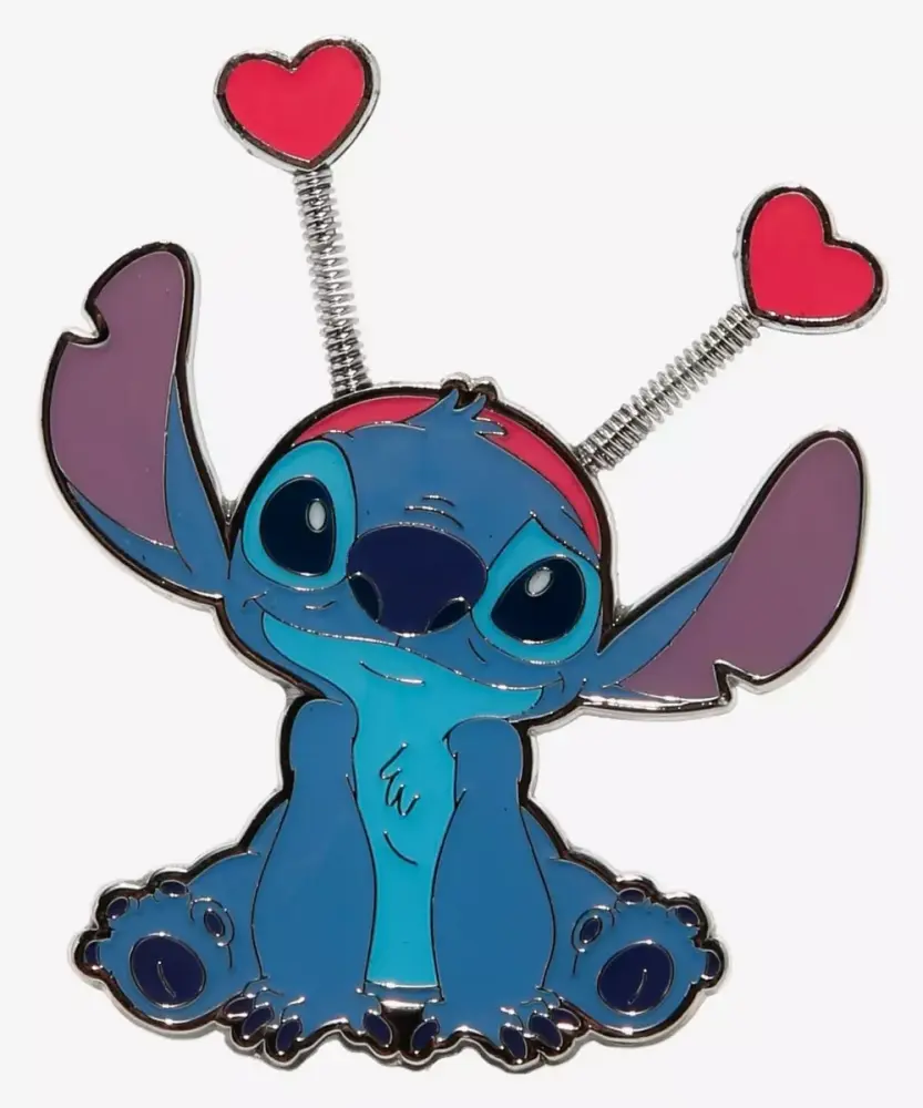 Stitch Spring Time Pin BoxLunch - Lilo & Stitch - Stitch with spring heart headband | PIN 90836