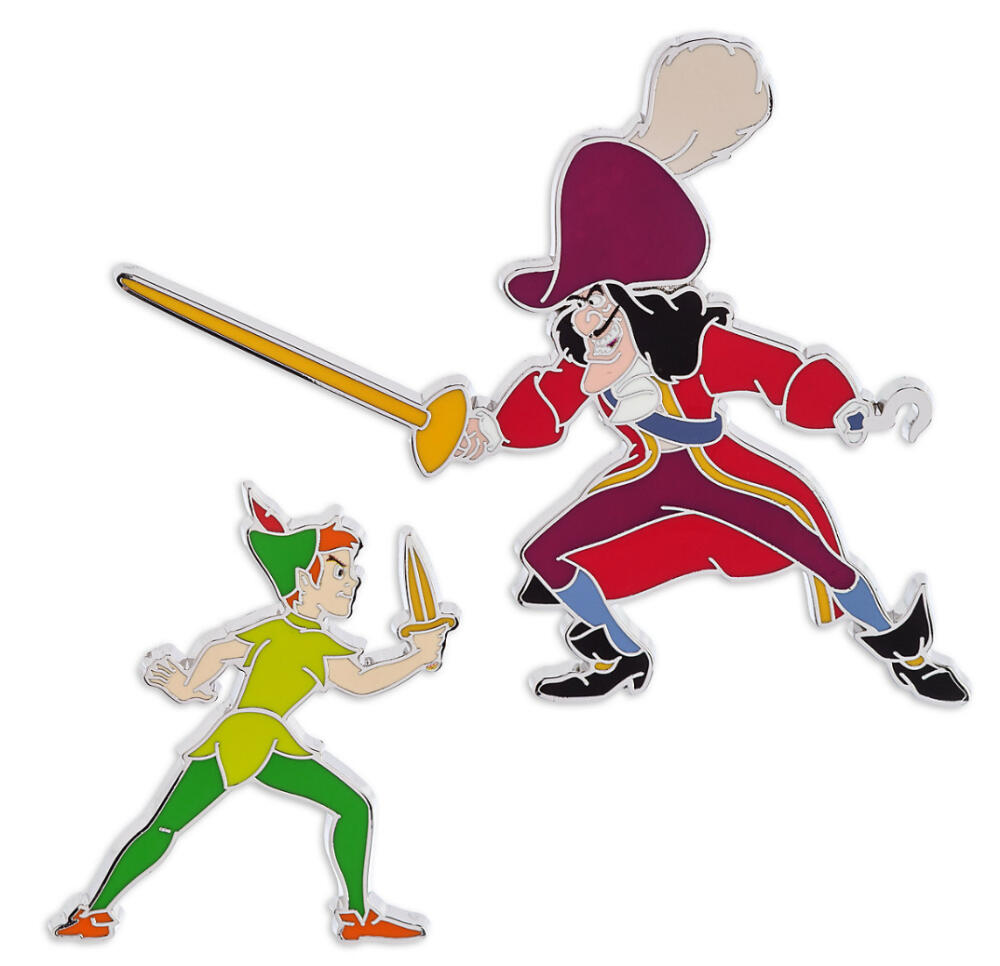 Peter Pan & Captain Hook 2-Pin Set