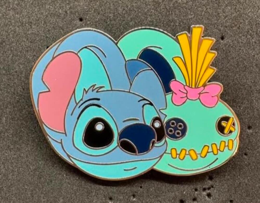 Stitch Grumpy Meter Pin Magical Mystery Pins Series 29 - Slippers - Stitch & Scrump | PIN 91382