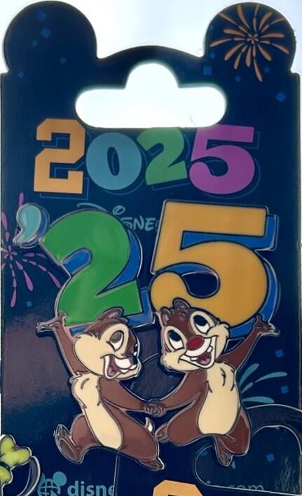 Disney - あぴ2525 2025 Dated Year Pins - Chip and Dale | PIN 91996