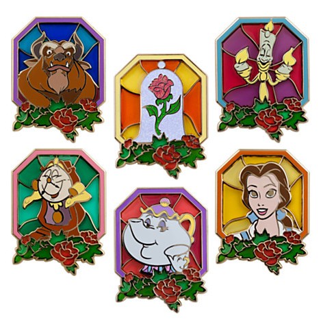 Stained Glass Beauty and the Beast Set