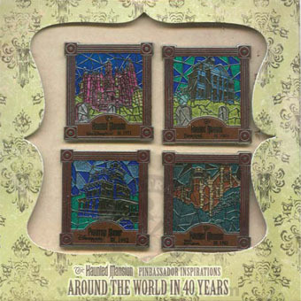Haunted Mansion Pinbassador Inspirations: Around the World in 40 Years Stained Glass Set