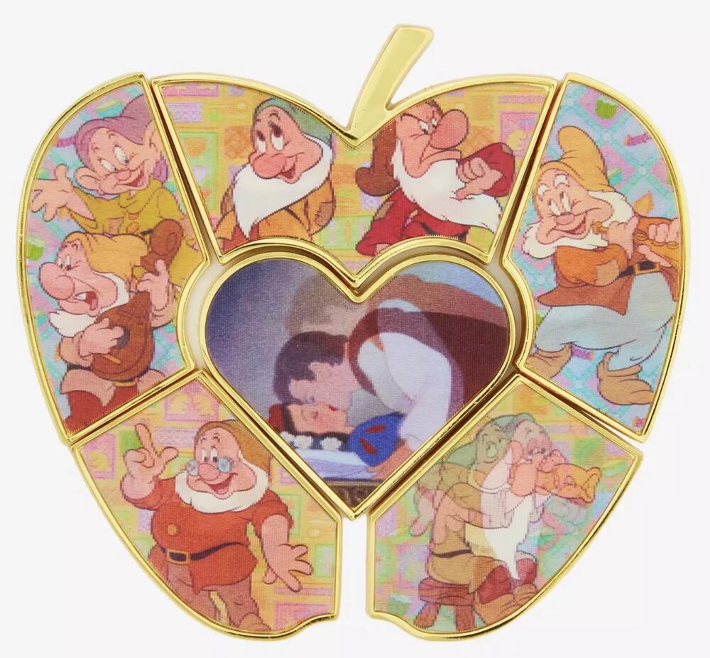 Snow White and the Seven Dwarfs Apple Puzzle Blind Box Lenticular