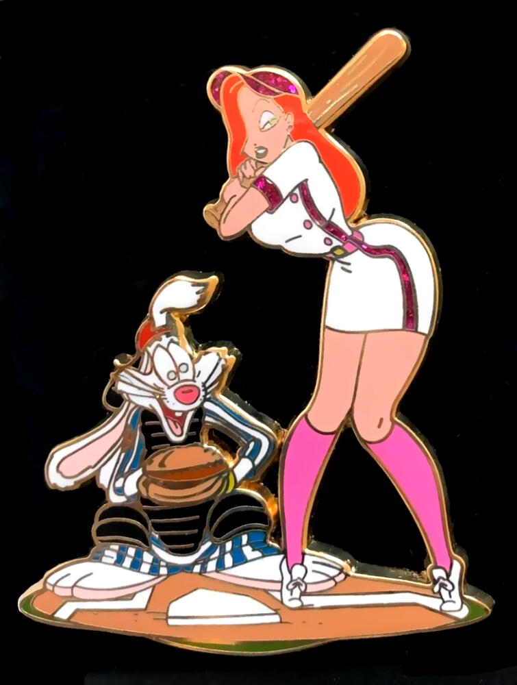 Baseball series - Roger and Jessica Rabbit | PIN 95117
