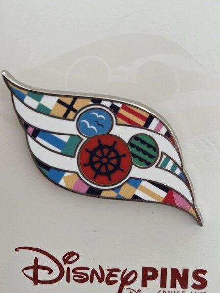 2930.海外ディズニークルーズラインピンアーティストチョイス チップとデール錨 Disney Cruise Line - Disney Cruise Line - 2025 Flag Wave Pin