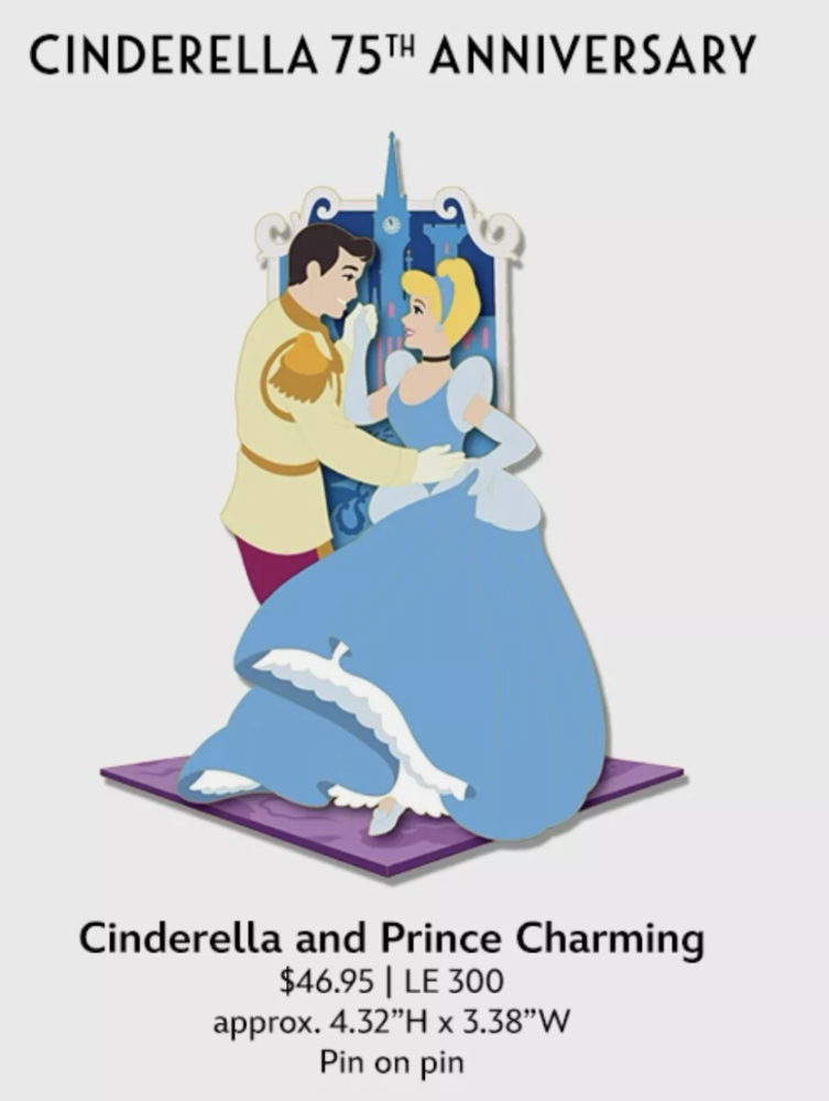 ハッピー Cinderella 75th Anniversary - Cinderella & Prince Charming Jumbo