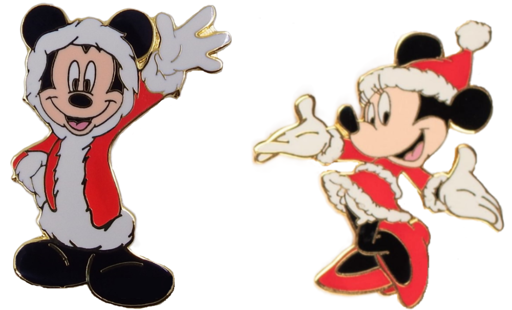 Santa and Mrs Claus - Mickey and Minnie Mouse