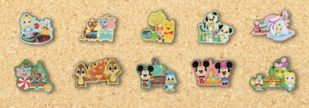 Pin Trading Carnival Attraction Series Full Set 2022