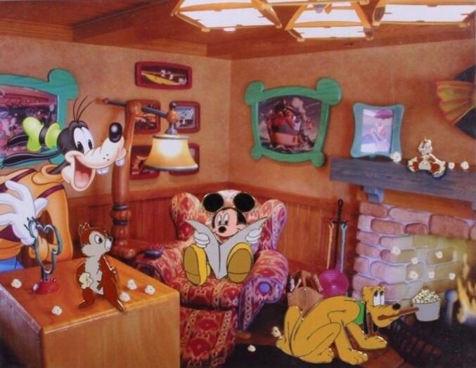 Boys Night At Mickey's Framed Set
