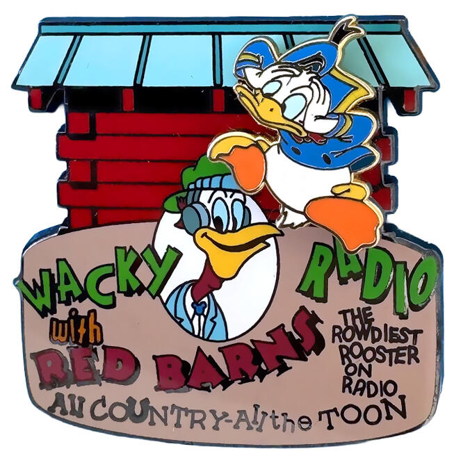 Mickey's Toontown of Pin Trading - Wacky Radio with Red Barns (The