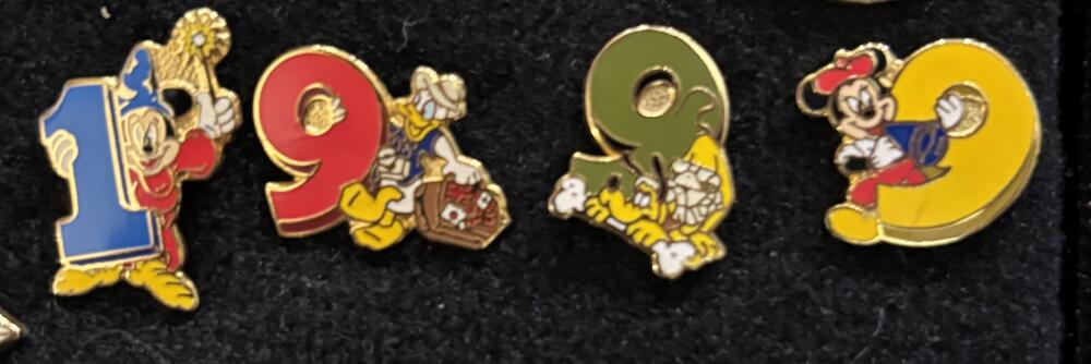 1999 Mickey & Friends Number Set — Full Set