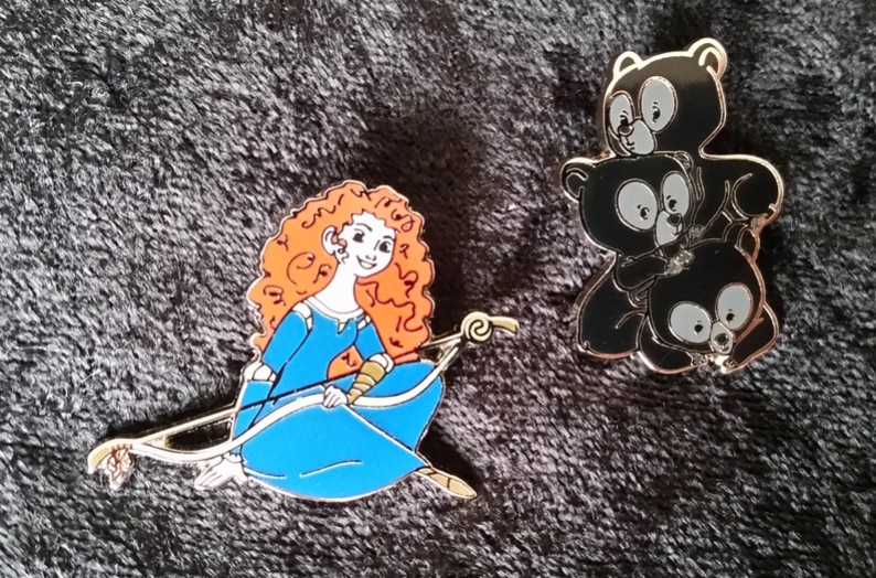 Merida and Bear Cubs Pin Set - Full Set