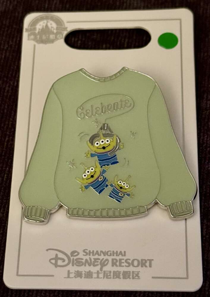 Green Crew Neck Sweater - Toy Story Aliens