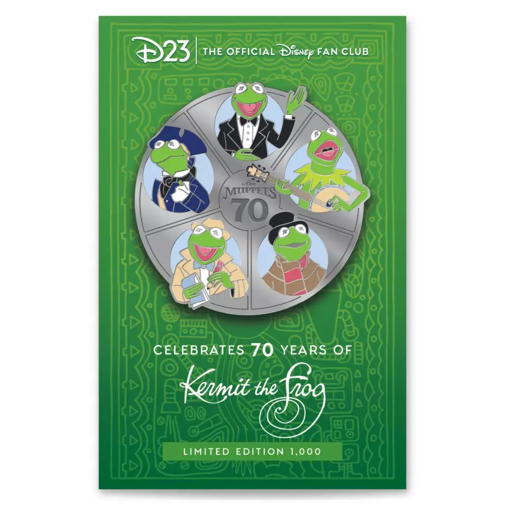 no.0041 Green Heartのサボテンと銀のナマケモノ The Muppets 70th Anniversary - Kermit the Frog | PIN 98415