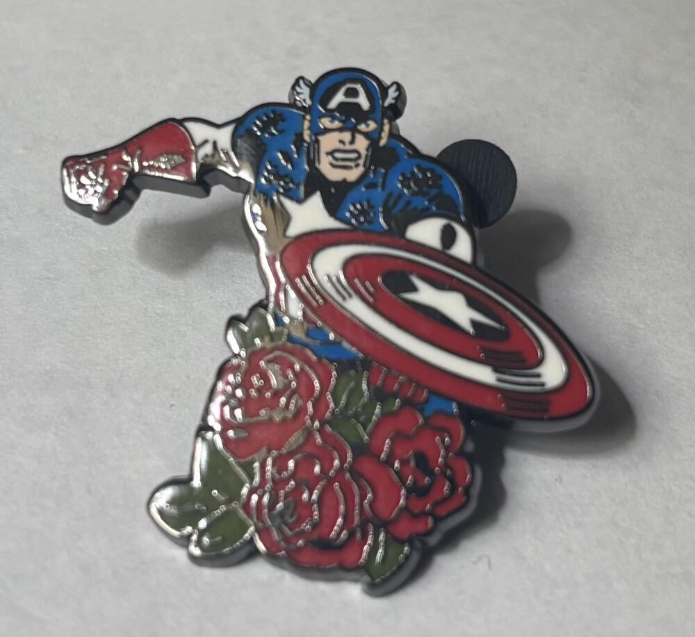 Captain America 4 Piece Flower Set - Captain America with Red Flowers ...