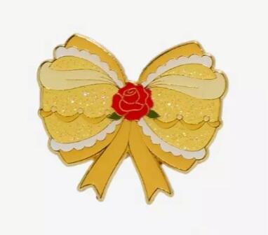 Loungefly Disney Princess Glitter Bow Blind Box Enamel Pin  display picture 3