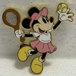100089 - BoxLunch - Mickey and Friends Country Club Blind Box - Minnie Mouse Playing Tennis - Disney Licensed alternate image