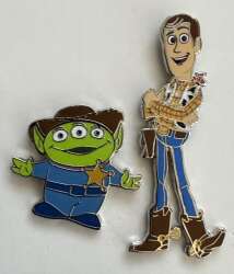 Woody and Little Green Man Set