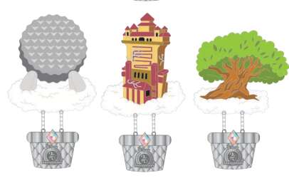 Up, Up and Away! Acrylic Stand 8-Pin Set - WDW