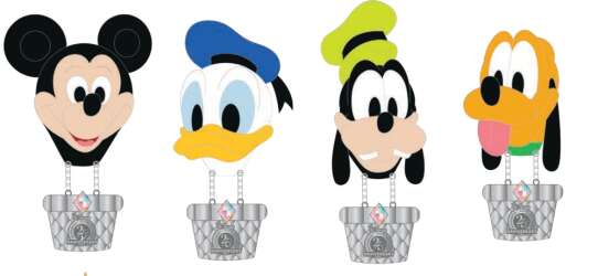 Up, Up and Away! Acrylic Stand 8-Pin Set - WDW