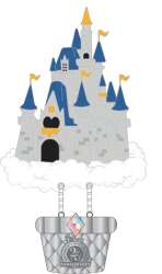 Up, Up and Away! Acrylic Stand Set – Cinderella Castle Balloon ONLY