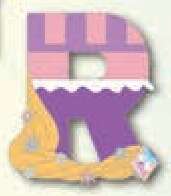 P.I.N. T.R.A.D.E.R. Character Framed Set – Rapunzel as ‘R’ ONLY