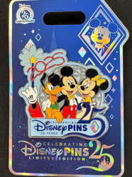 25 Years of Disney Pins Welcome Gift – Spaceship Earth 2025 Logo