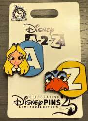 Click to view the 25 Years of Disney Pins Goodbye Gift — A-2-Z 2026 Event Countdown Alphabet Set details