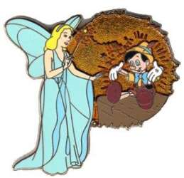Disney Shopping - Movie Series Blue Fairy & Pinocchio Pin