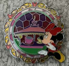 'Hong Kong Disneyland Attraction Mosaics - Minnie at the Mad Tea Party - HKDL'