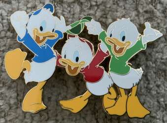 Huey, Dewey, and Louie Duck Jumping