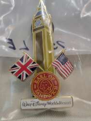 Big Ben - UK US Flags