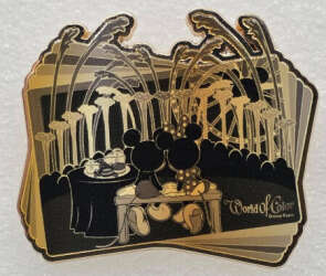 100795 - FiGPiN - World of Color Dessert Party 2025 - DCA - World of Color “Happiness” - Gold Tone (Ultra) - Disneyland Resort alternate image