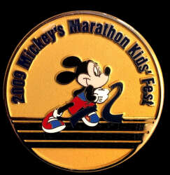2009 Mickey's Marathon Kids' Fest — Mickey Running Medallion