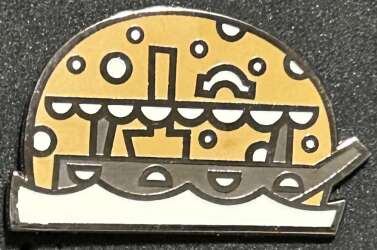 100977 - Fantasy Pin Series: CharmedAndCozy - Pin Pals - Gingerbread Jingle Cruise Pin - Fantasy Unlicensed alternate image