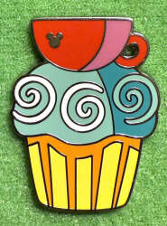 101134 - DLR Hidden Disney Series 2025 Wave B: Cupcake Treats - Mad Tea Party - Disneyland Resort alternate image