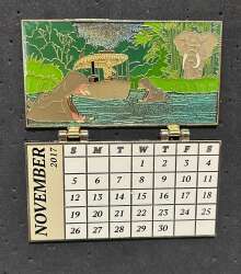 101171 - 2017 Disneyland Resort Calendar E-Ticket Series - Jungle Cruise - November - Walt Disney Imagineering alternate image