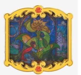 101180 - Loungefly - Beauty and The Beast Lenticular Scenes - Stained Glass Opening Scene - Disney Licensed alternate image
